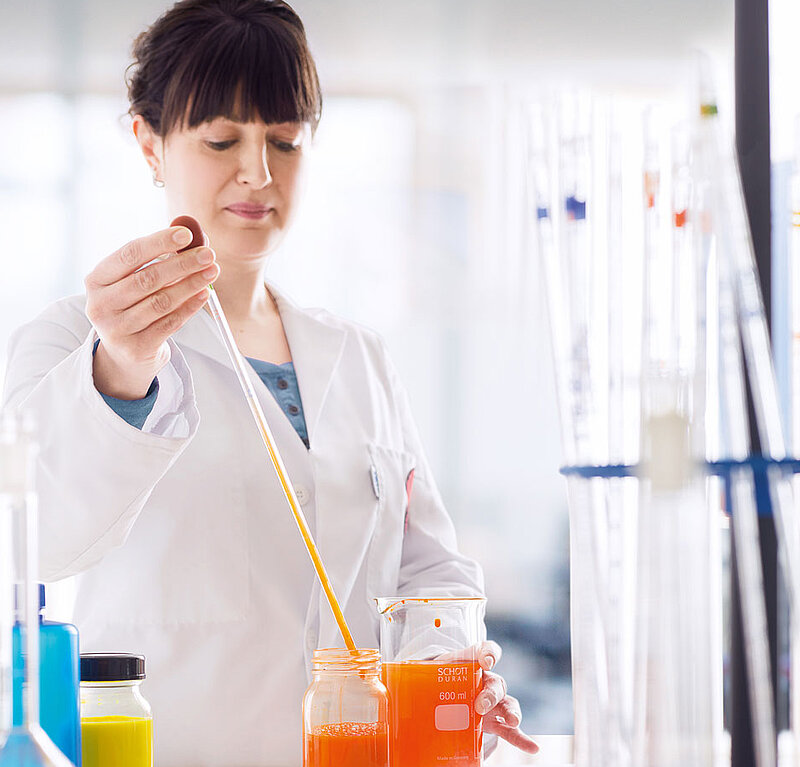 Chemische Farbherstellung